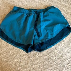 Teal Running Shorts